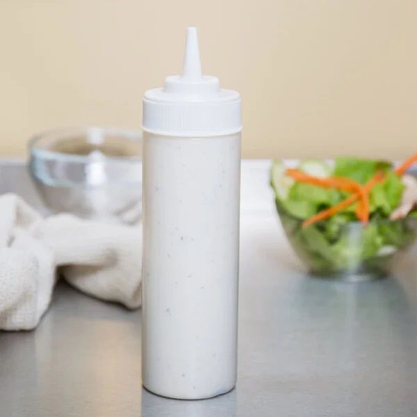 12 oz. Wide-Mouth Squeeze Bottles, Clear (6/CS)