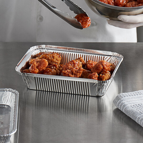 1.5 lbs, (8.5 x 6 x 1.2") Oblong Aluminum Pan, 30 Gauge (400/Case)