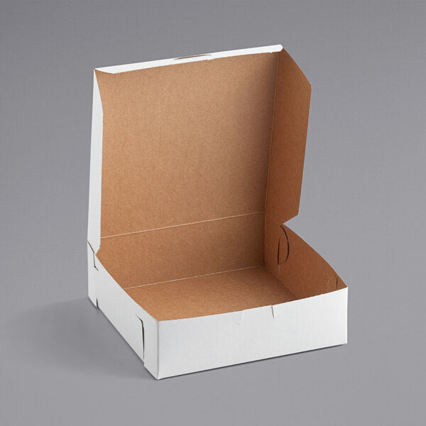 8x8x3" White Bakery Box (250 / Case)