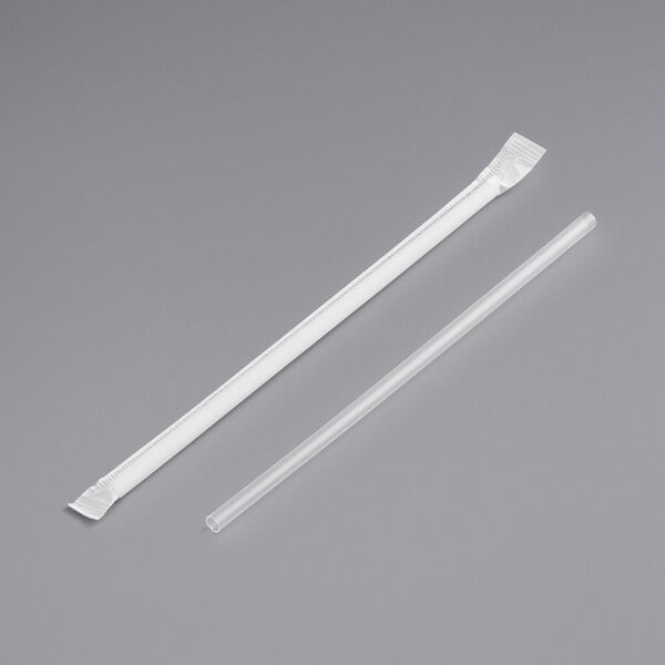 Clear Individually Wrapped 7.75" Straws (600 ea / BX)