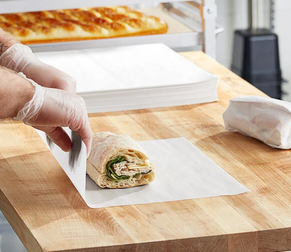 Sub Wrap - White Dry Wax Sheets 14" x 18" (1000/CS)